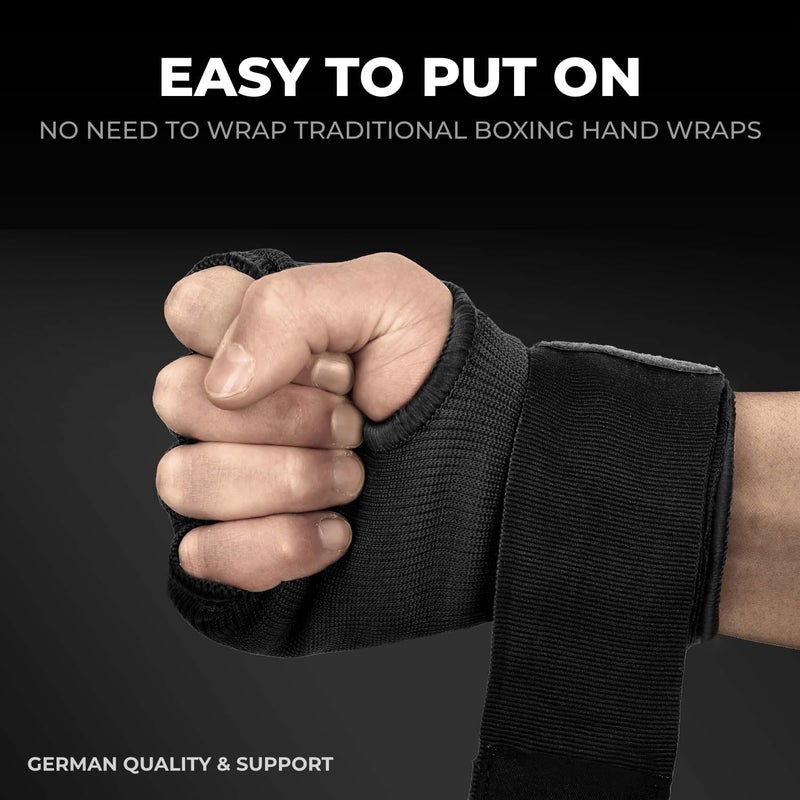 FIGHTR ® Premium Gel Inner Gloves - Quick Wrapping & More Stability | Gel Hand Wraps for Boxing, MMA, Muay Thai, & Martial Arts | with Long Wrist Wrap - Image 3